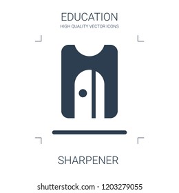 sharpener icon. high quality filled sharpener icon on white background. from education collection flat trendy vector sharpener symbol. use for web and mobile