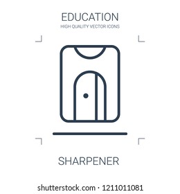 sharpener icon. high quality line sharpener icon on white background. from education collection flat trendy vector sharpener symbol. use for web and mobile