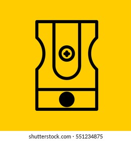 sharpener icon. isolated sign symbol