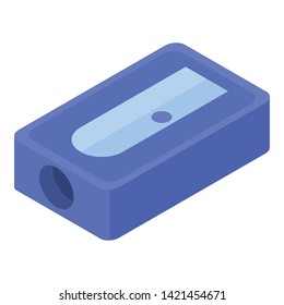 Sharpener icon. Isometric of sharpener vector icon for web design isolated on white background