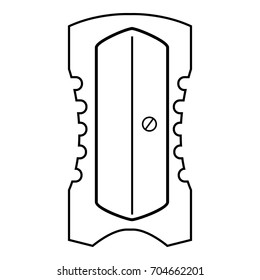 Sharpener icon. Outline illustration of sharpener vector icon for web