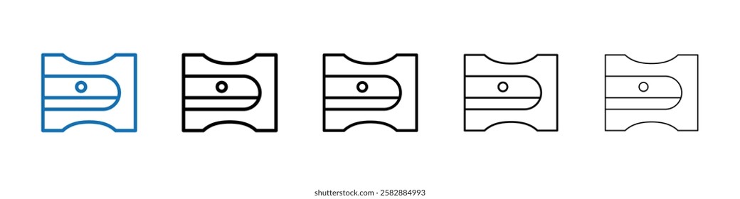 Sharpener icon Outline vector logo for web ui