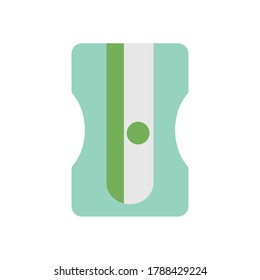 sharpener icon over white background, flat style, vector illustration