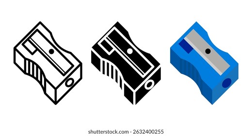 Sharpener icon set. for mobile concept and web design. vector illustration
