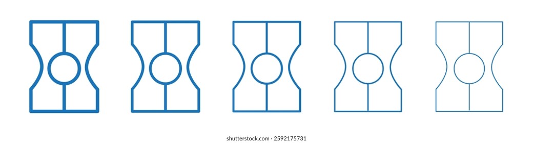 Sharpener icon Symbol collection thin outline set