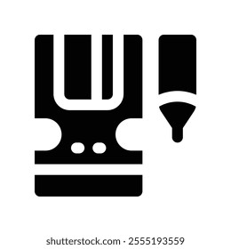 sharpener icon. vector glyph icon for your website, mobile, presentation, and logo design.