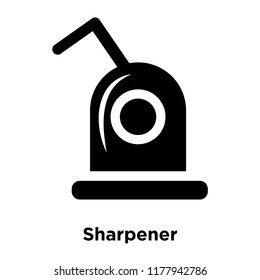 Sharpener icon vector isolated on white background, logo concept of Sharpener sign on transparent background, filled black symbol
