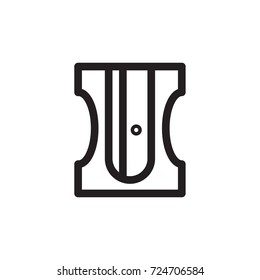 sharpener icon vector. sharpener outline style design