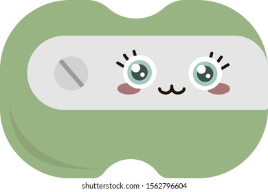 Afilador, ilustración, vector sobre fondo blanco.
