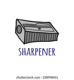 Sharpener. Isolated with the inscription