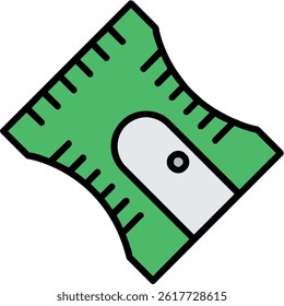Sharpener Line Filled Vector Icon Design