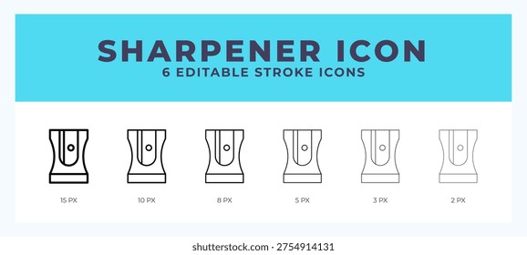 Sharpener line icon vector illustration. Trendy styles.