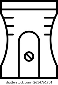 Sharpener Line Vector Icon Design