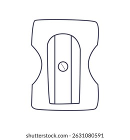 Sharpener outline icon on the white background.