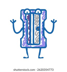 ícone de rabiscar ícone de rabiscar vetor. símbolo de escola de afiador. ilustração de símbolo isolado