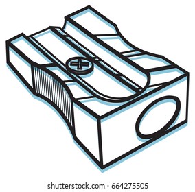 Sharpener - School Supplies - Illustration
