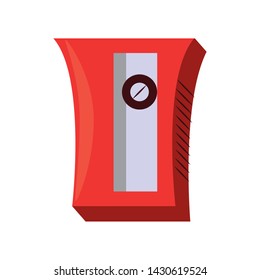 sharpener school utensil symbol isolated vector illustration graphic design