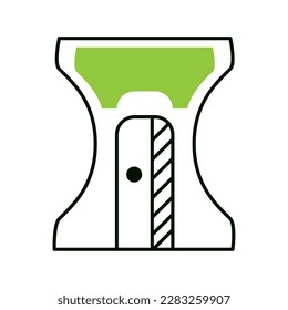 sharpener stationery icon isolated design