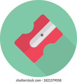 sharpener vector circle  flat icon 