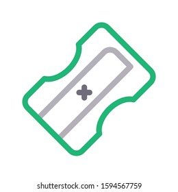 sharpener vector color line icon 
