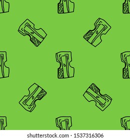 sharpener vector doodle seamless pattern