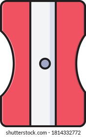 sharpener vector flat color icon 