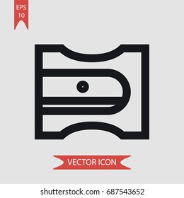 Sharpener vector icon, illustration symbol