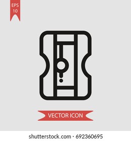 Sharpener vector icon, illustration symbol