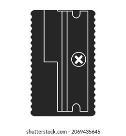 Sharpener vector icon.Black vector icon isolated on white background sharpener.