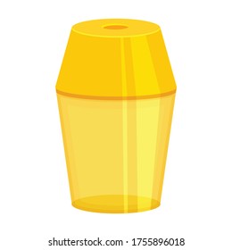 Sharpener vector icon.Cartoon vector icon isolated on white background sharpener.