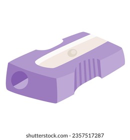 Sharpener vector illustration in cartoon flat style isolated on white background.