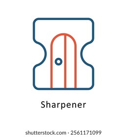 Sharpener Vector Two Color Icon. Eps file 10