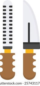 Sharpening Flat Style Icon Design