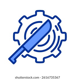 Sharpening Icon Element For Design