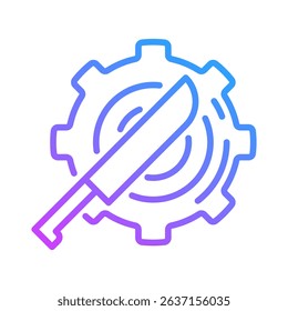 Sharpening Icon Element For Design