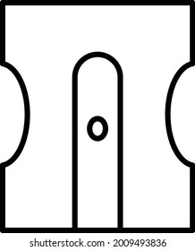 Sharpner Vector Line Icon Design 
