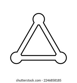 Sharpness Icon in Line Style