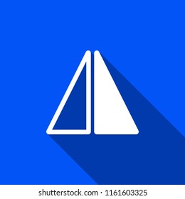 Sharpness icon with shadow , vector sign design.