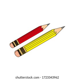 sharp.pencil drawing kid vector design