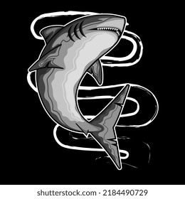 Shart art with vector style characteristic for illustration