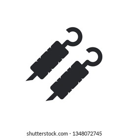 shashlik flat vector icon