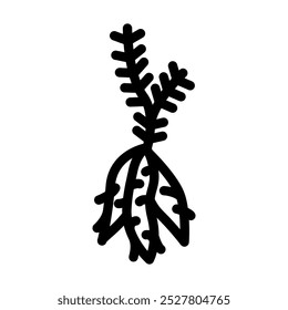 shatavari ayurvedic herb line icon vector. shatavari ayurvedic herb sign. isolated contour symbol black illustration