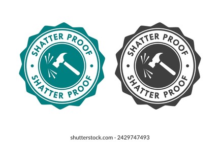 Ilustración de plantilla de placa de diseño a prueba de roturas. adecuado para producto de etiqueta