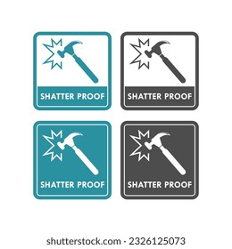 Shatter proof design template illustration