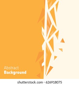 Shattered abstract background. Simple but powerfus divider for your poster, full page or banner.