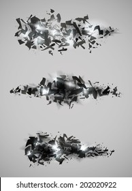 Shattered effect design collection