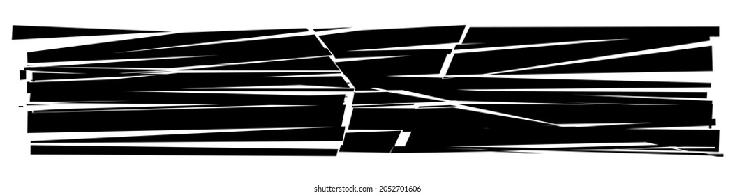 Shattered, fractured, and broken geometric rectangle. Burst, explosion effect. Ruptured, broken glass, pane