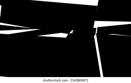 Shattered, fractured, broken texture. Splinters, shards, fragments pattern. Crack, exploded vector element