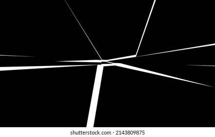 Shattered, fractured, broken texture. Splinters, shards, fragments pattern. Crack, exploded vector element