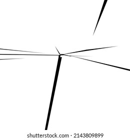 Shattered, fractured, broken texture. Splinters, shards, fragments pattern. Crack, exploded vector element